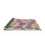 Tapis mauve à motif floral Yusha-363766479