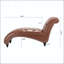 Chaise longue sans accoudoirs touffetée-2042838649