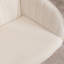 Fauteuil pivotant Ty - velours beige, coussin en mousse à mémoire de forme, base dorée élégante, pour bureau de chambre à coucher avec rembourrage doux, base ergonomique, pivotante, réglable et stable-121074423