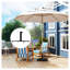 Base de parasol en métal Outsunny