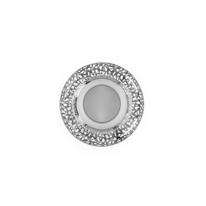 Cactus Steel Fruit Bowl, Small, Mirror Polished