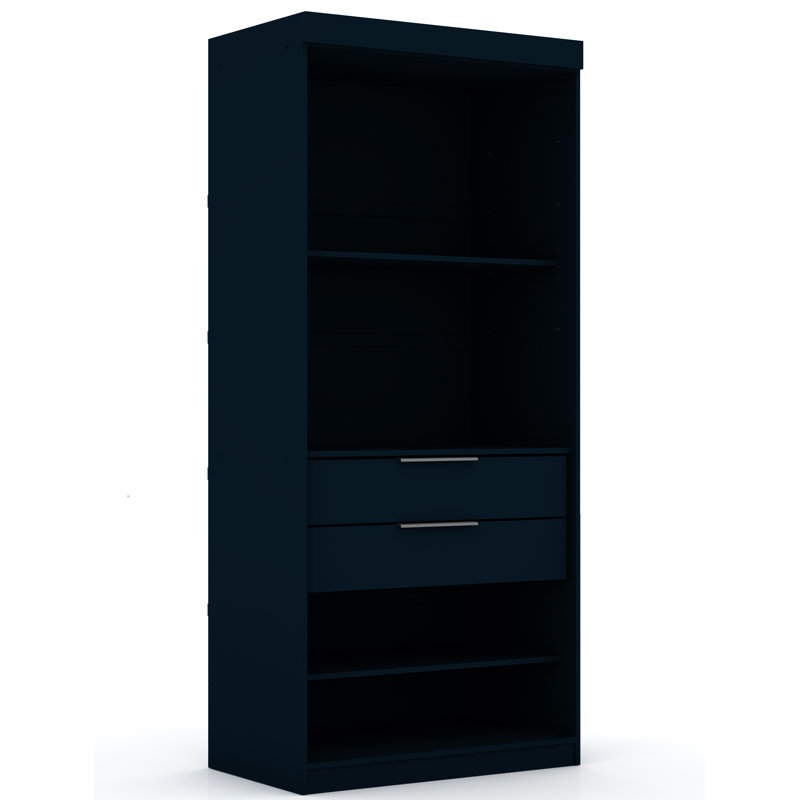 Aleece 107.94'' Closet System, Tatiana Midnight Blue