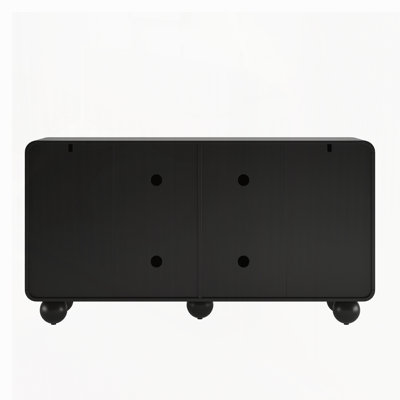 59 Inch Sideboard Buffet, TV Console With Curved Profile Design, Large Accent Credenza Console Table For Dining Room, Kitchen And Living Room