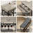 Dining Table Set For 4 With Upholstered Benches – Space-saving Kitchen Table Featuring Storage Drawers And Wine Rack, Perfect For Small Dining Rooms-1611205526