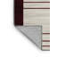 Tapis gris à rayures horizontales lavable à la machine-180177959