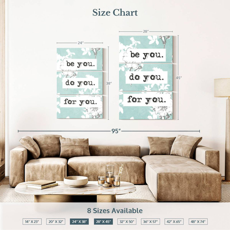 For You Quote, 45" H x 28" W