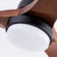 Hot Ventilateur de plafond 72 po avec 3 pales en bois massif, télécommande et moteur à courant continu réversible avec DEL à intensité variable-489207697-489207689-489207701