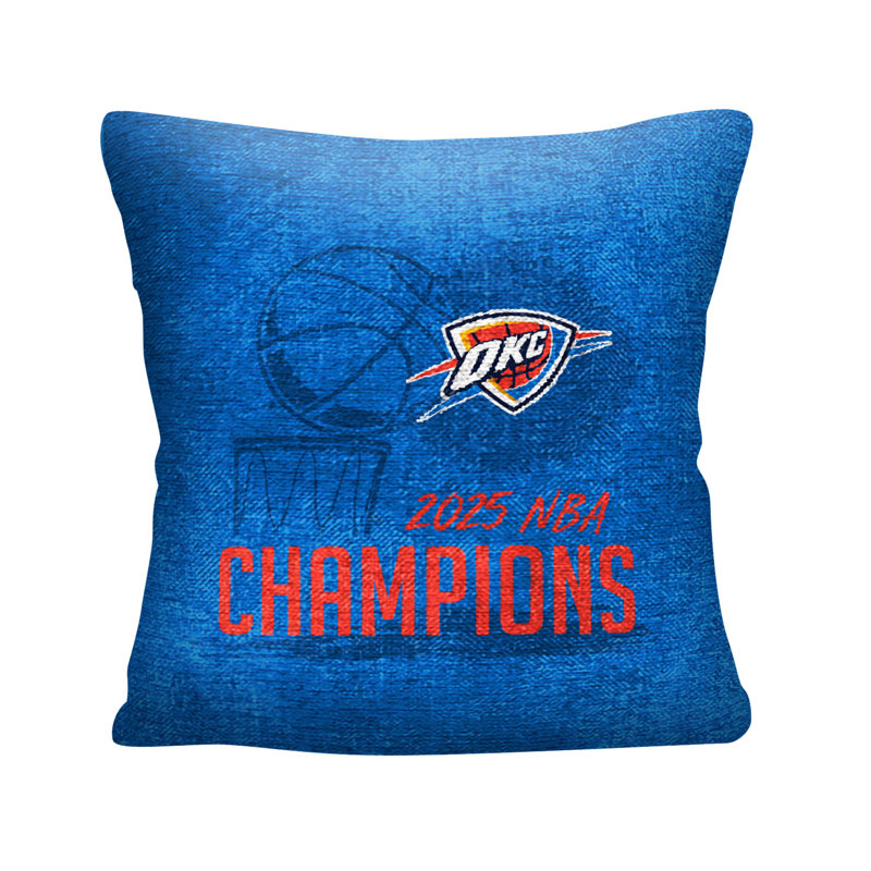 Coussin NBA Oklahoma City Champs Thunder Hoopla, Bleu Oklahoma City