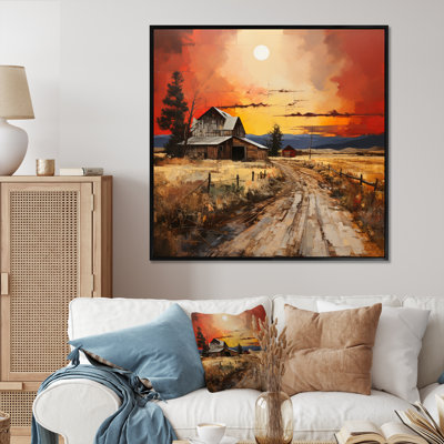 " Barns Rural Dot Art I "