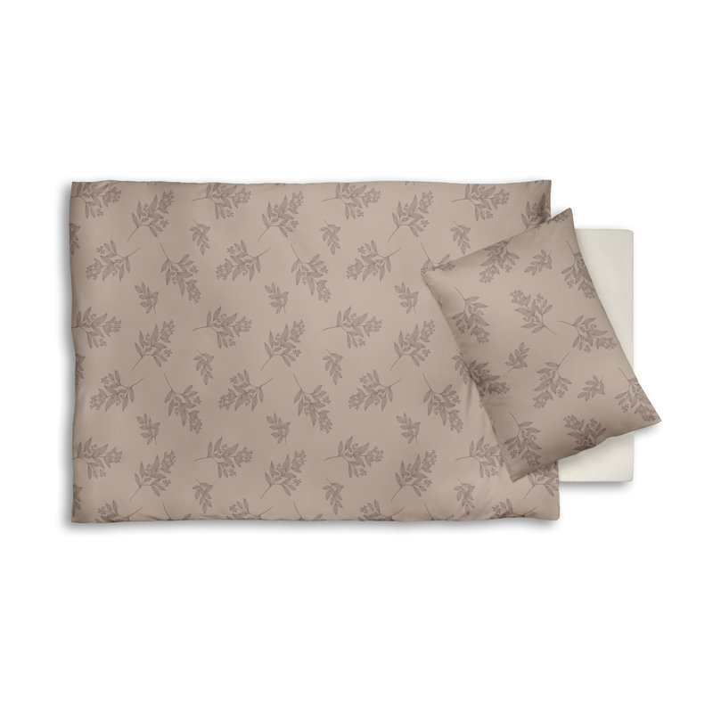 Cotton 2 Piece Duver Cover Set, Sand, Double