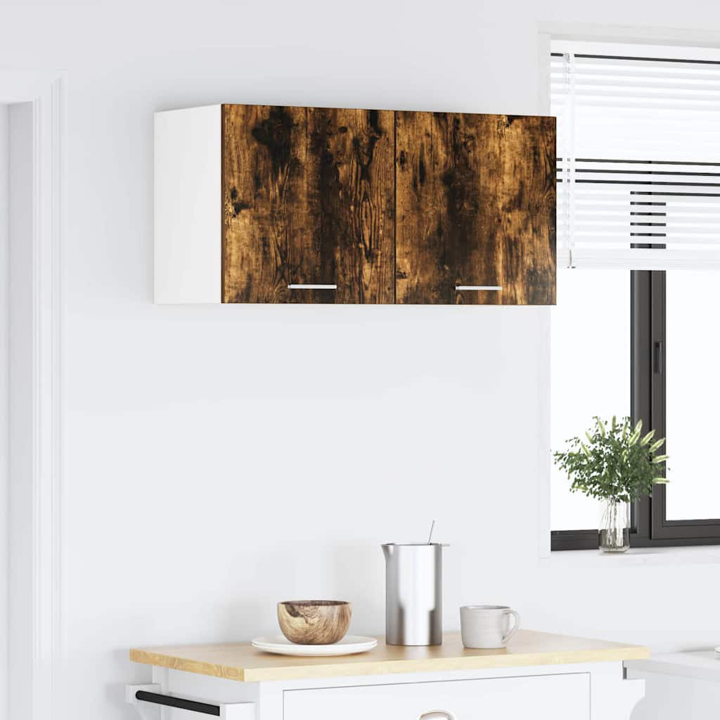Vidaxl Hanging Cabinet With Storage Riga Artisan Oak 80 X 31 X 40 Cm