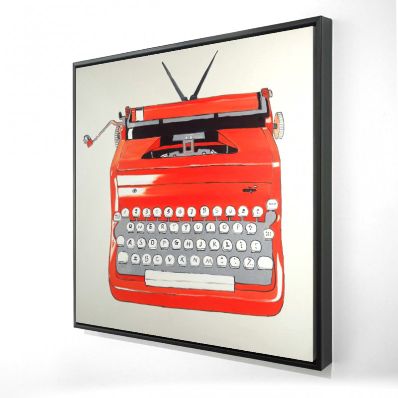 "Machine à écrire rouge"