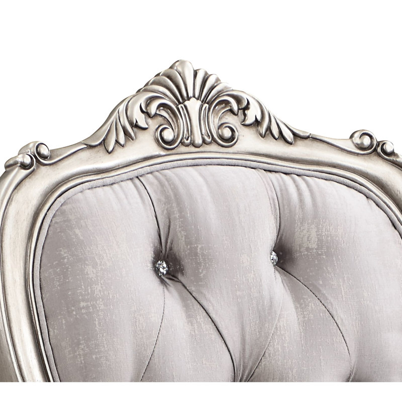 Chaise de salle à manger beige (2) - Platine antique, complexe, chaises confortables, couronne subtile, luxe