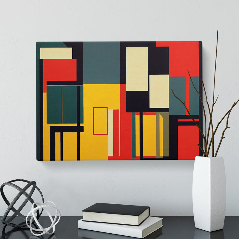 Bauhaus Vol.7 Abstract - Wrapped Canvas Print, 35cm H x 50cm W x 3cm D
