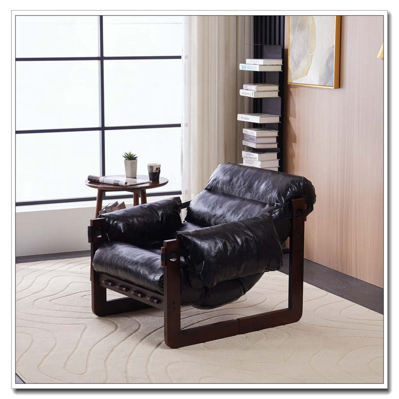Medieval modern style lounge chair, Noir antique