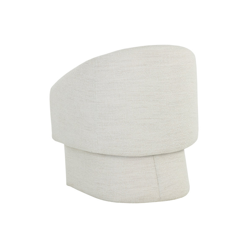 Lounge Chair, Cream Polyester
