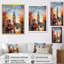 «Peach Red City London Popart», reproduction sur toile-1371651254-1371651262