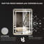 Miroir de commode illuminé sans cadre-1639248386