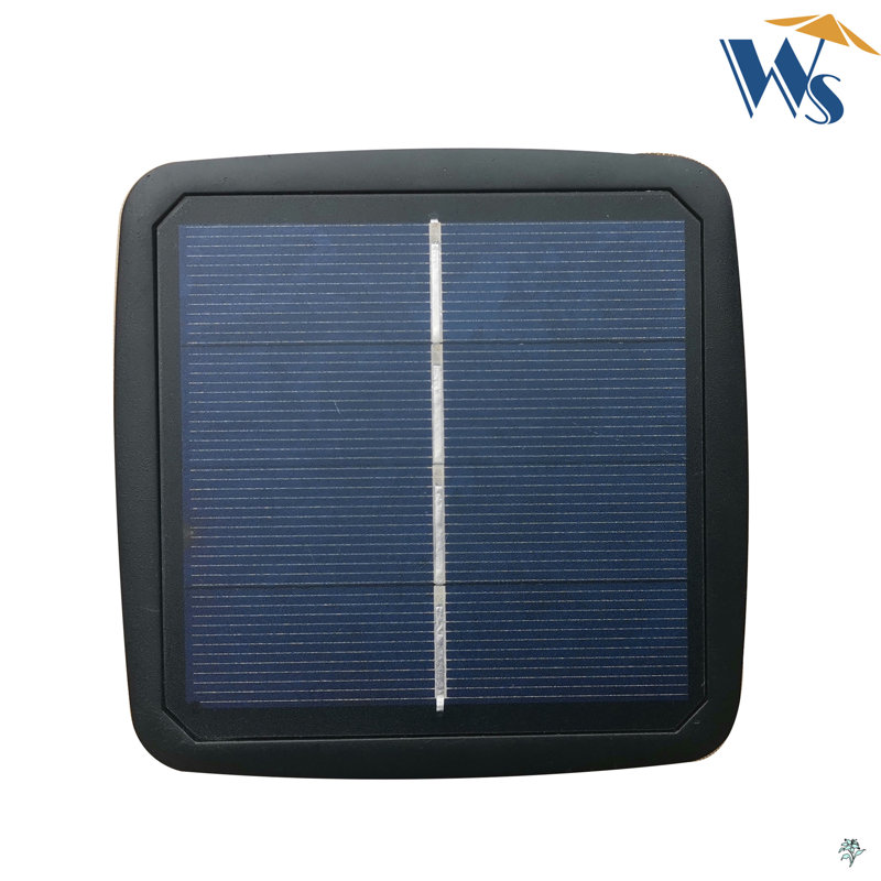 Rectangular Patio Solar LED Lighted Outdoor Umbrellas With Crank And Push Button Tilt, Anthracite