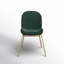 Chaise d'appoint rembourrée en velours Gleno-1481443284