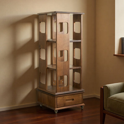 Retro storage rotating bookcase