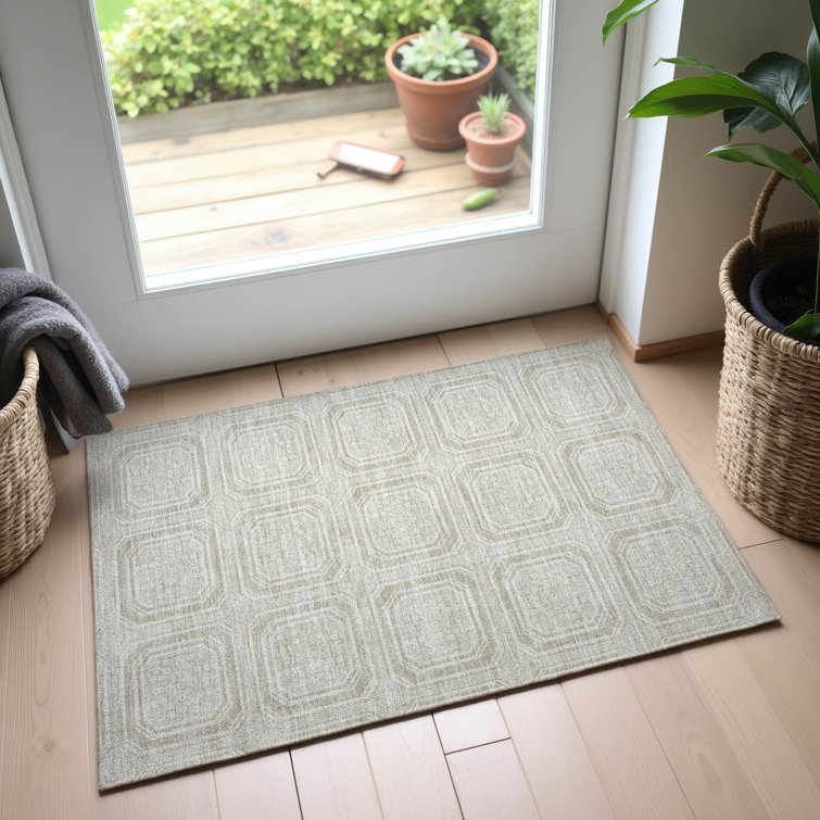 Premium Machine Washable Elize AMF1451 Geometric Rug