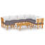 Chaise longue avec coussins 4 pièces Damita-918058777