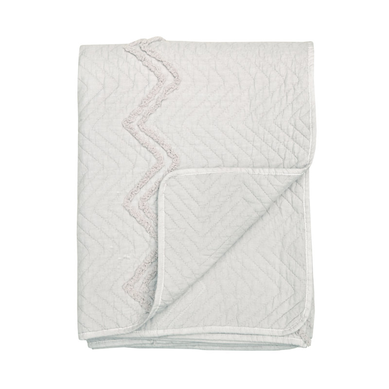 Bunia Polyester Solid Colour Bedspread, Natural