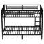 Lit superposé en métal pour petits et grands, peu encombrant / sans sommier tapissier-245485054