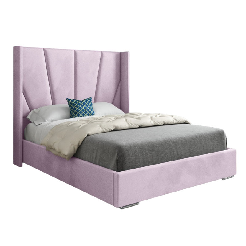 Anasztazia Upholstered Bed, Super King (6'), Pink