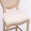 De 2 chaises, assise rembourrée, crème, rétro et élégante pour tous les environnements 2 pièces campagne française, dossier en filet, siège en éponge épaisse, structure en bois massif, style