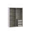 Modern Wardrobe with 2 Sliding Doors, Engineered Wood, White-1701961218-1697367254