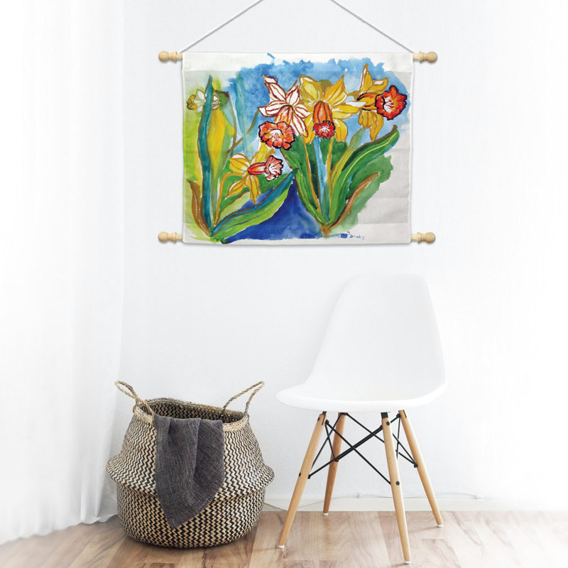 Daffodils Polyester Wall Hanging