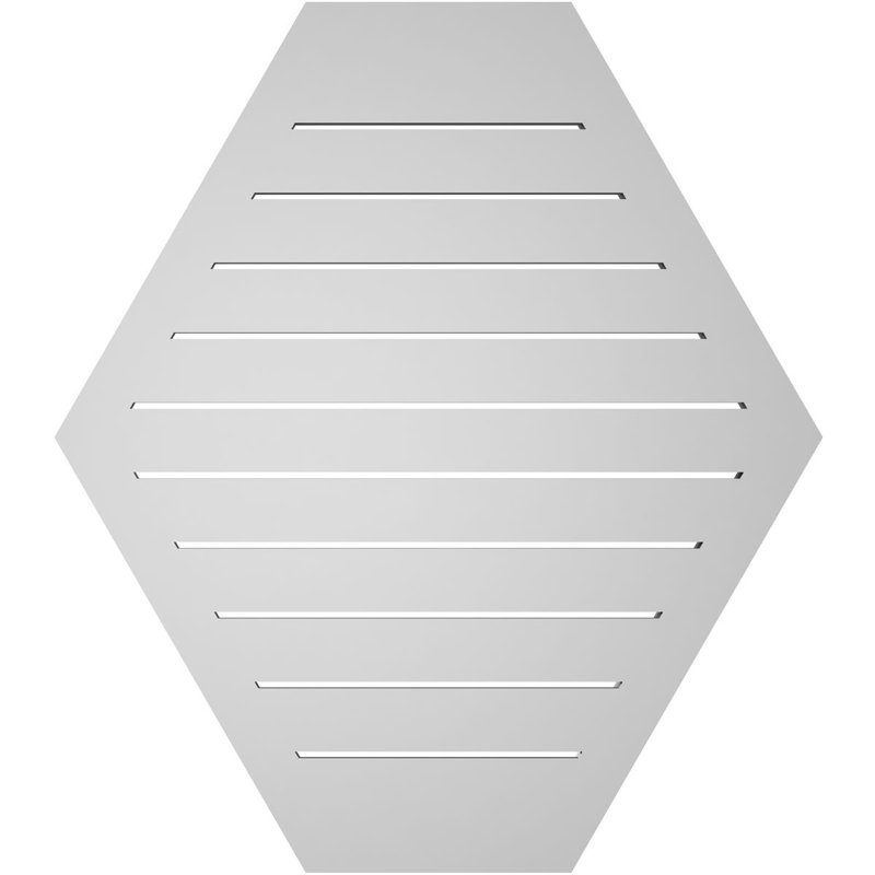 Évent horizontal fonctionnel à pignon en uréthane à surface horizontale Signature, H 34 po x l 30 po x P 1,5 po