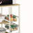 Versatile Compact Kitchen Cart with Efficient Storage and Mobility Options