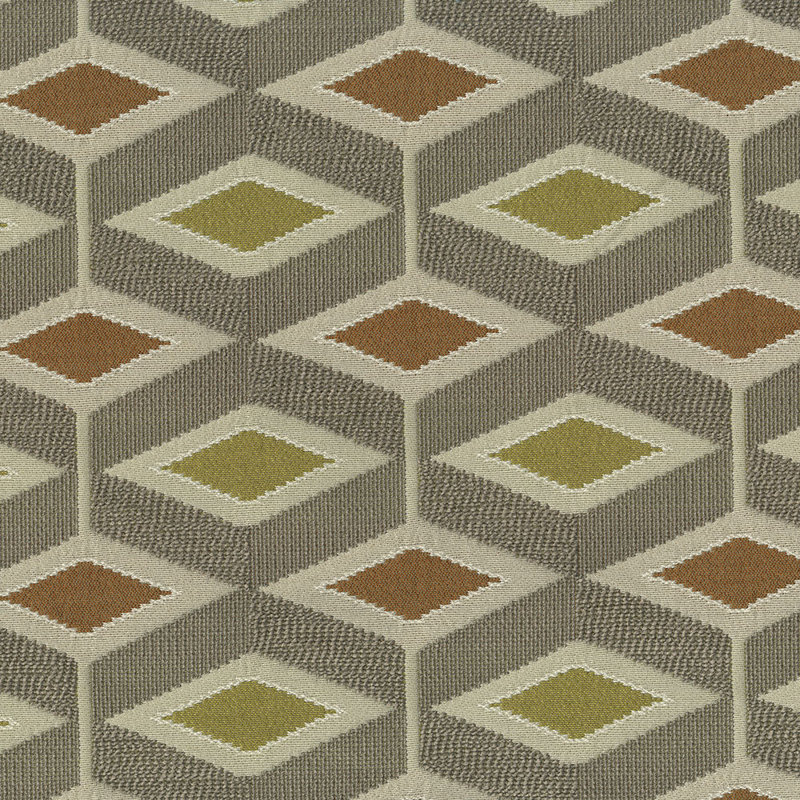 Tissu jacquard Abbeyshea Mod tissé par The Yard, Champignon