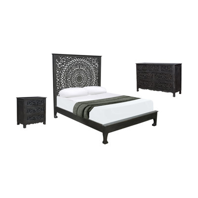 Bianca Solid Wood Standard Configurable Bedroom Set