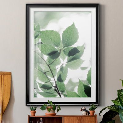 Fields Of Green II by Irene Weisz - Matted and Framed Under Acrylic Glass, Large Living Room Wall Art