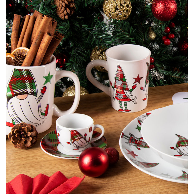 Tartan Gnome Porcelain Coffee Cup