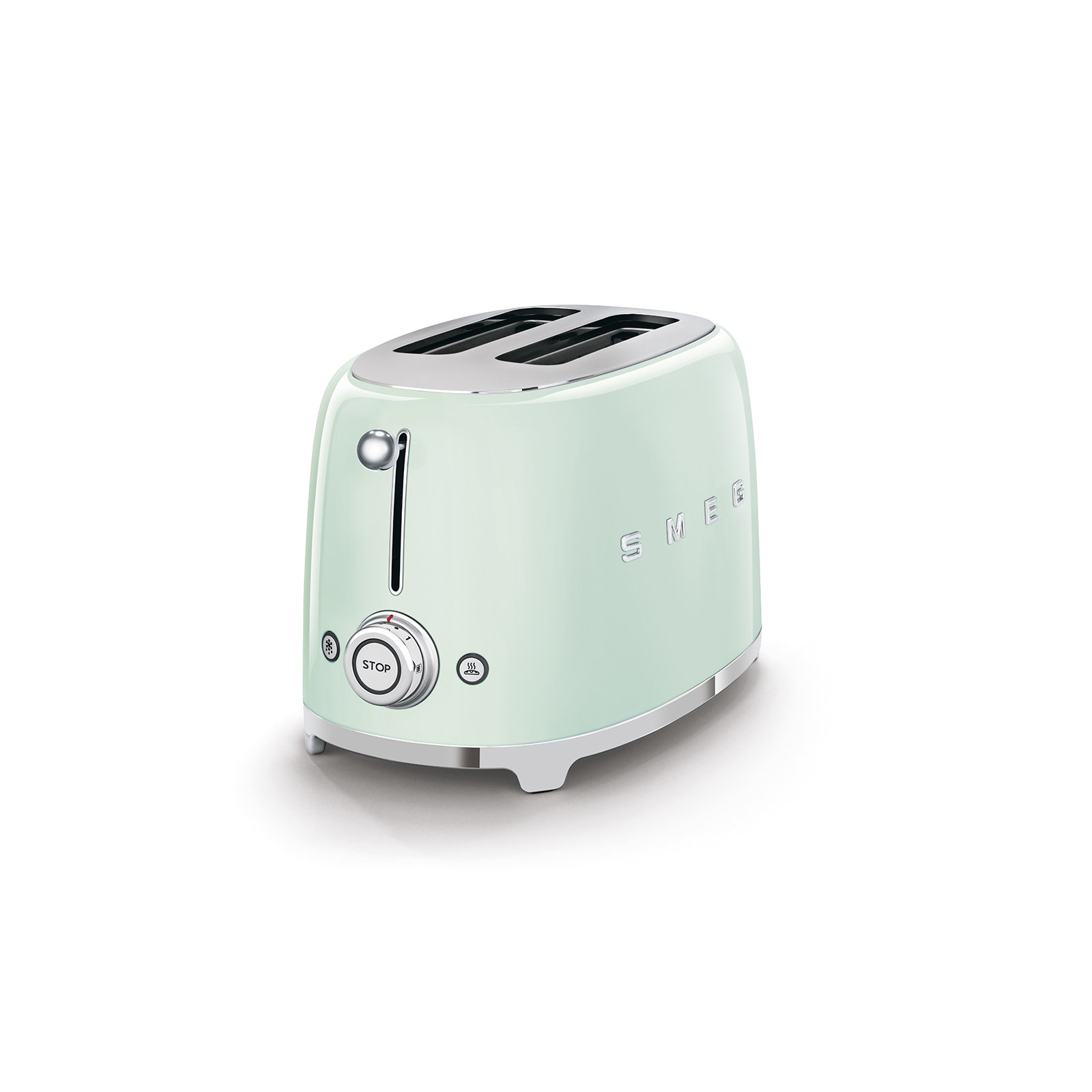 SMEG 50's Retro Style 2 Slice Toaster, Pastel Green