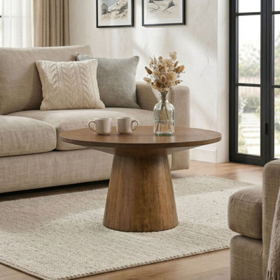 Astromeritis 29"W Round Pedestal Coffee Table