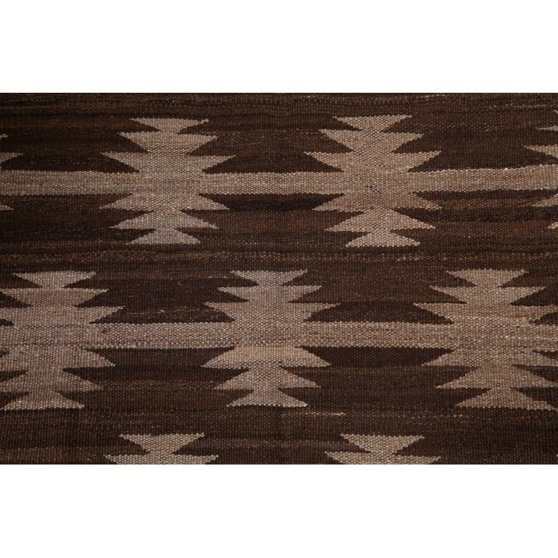 Tapis kilim à teinture naturelle tissé à plat 5 x 7