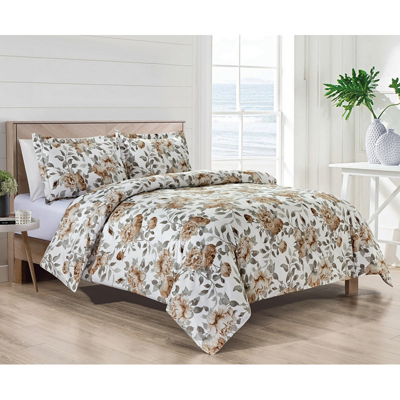 Egyptian Luxury 1800 Count 3 Piece Duvet Cover Set - 7 Patterns, Twin Duvet Cover + 2 Twin Shams