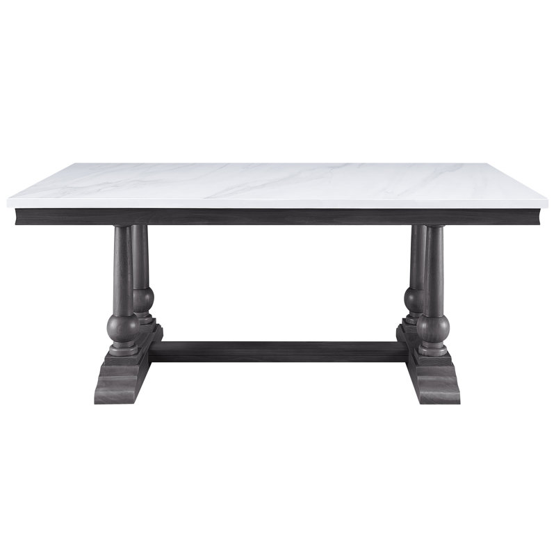 Edwardsville Faux Marble Top Dining Table