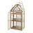 Outdoor or Indoor Greenhouse - Cold Frame Green House with Polycarbonate Panels, Wood Frame, and Removable Shelves - Garden Decor by Pure Garden