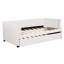 Chic Twin Daybed With Ergonomic For A Peaceful Night's Sleep And Extra Trundle Gorgeous Back Design Space Bed-1148441348
