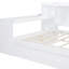 Lit de jour blanc avec 3 tiroirs et rangement supplémentaire - Fabriqué en bois de pin pour un bureau pleine grandeur de style pinède-2014619226-2014619225