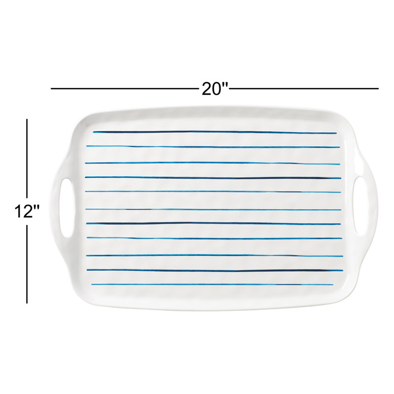 Blue Bay Melamine Handled Platter