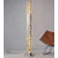 Grand luminaire de plancher carré en cristal incrusté de colonne