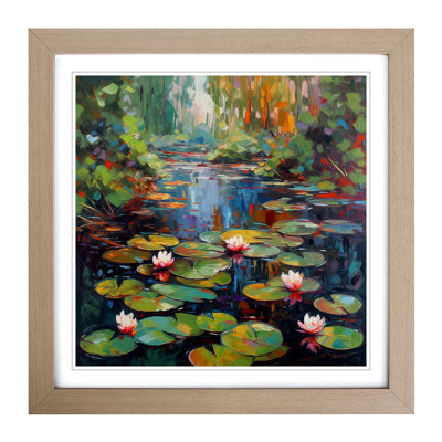 Water Lily Pond Fauvism No.1 - Framed Print